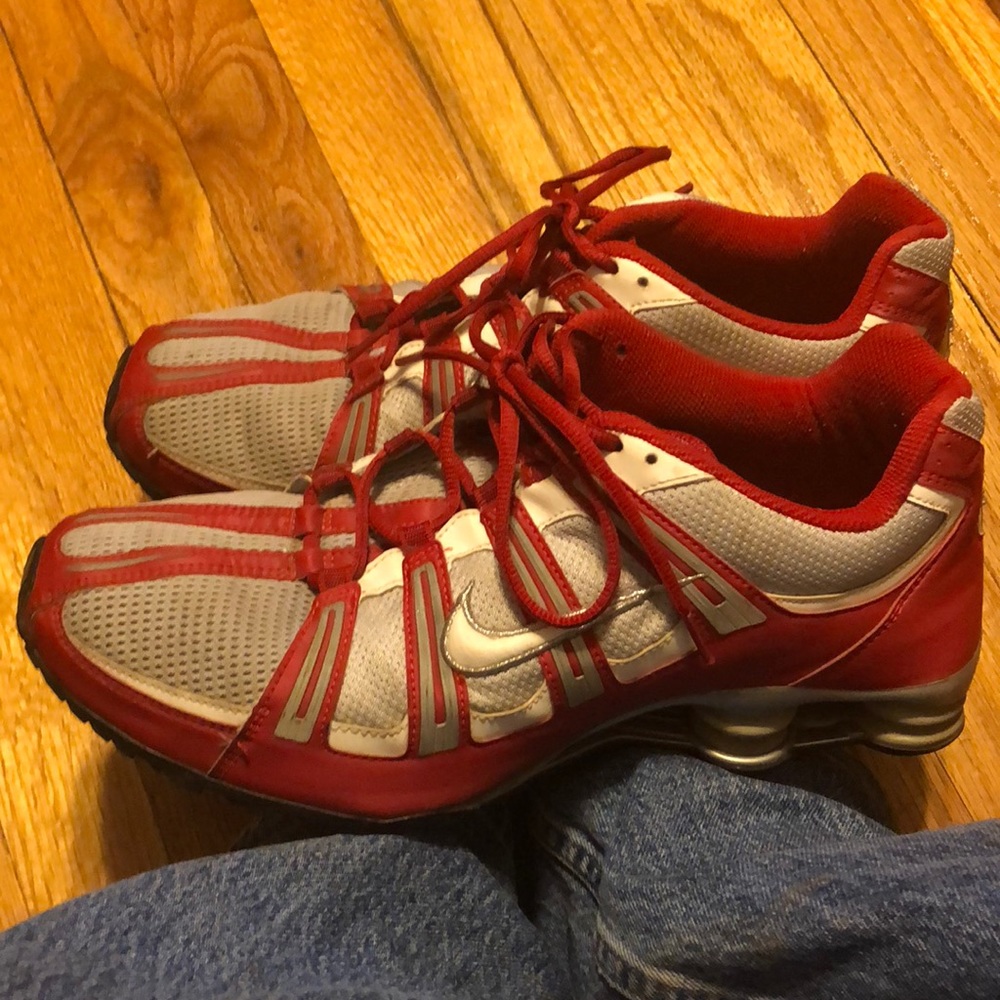 Nike Shox! Size 13 Red And Gray Great Condition